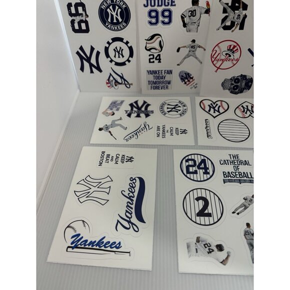 MLB New York Yankees Baseball Stickers 9 Sheets Aaron Judge #99 Fan Decals Pack! - Picture 7 of 8